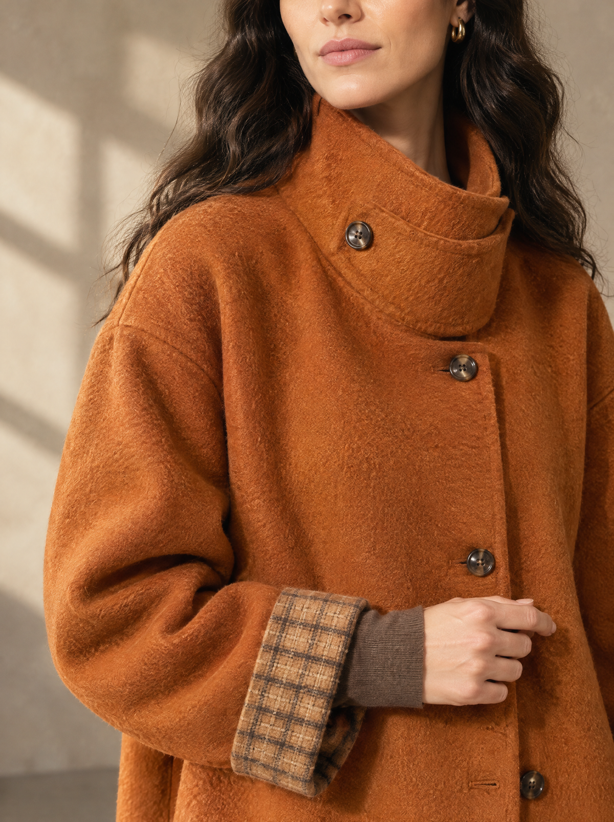 Warm editorial room · Soft sophisticated / old money Orange macro