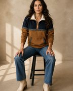 Editorial seated model shot