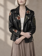 Warm editorial room · Soft sophisticated / old money Black bust to thigh