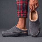 Unisex Slippers with Soft Microsuede and Faux Fur Lining