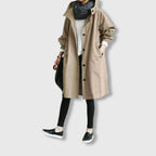 Unisex Classic Trench Coat with Knee-Length Cut