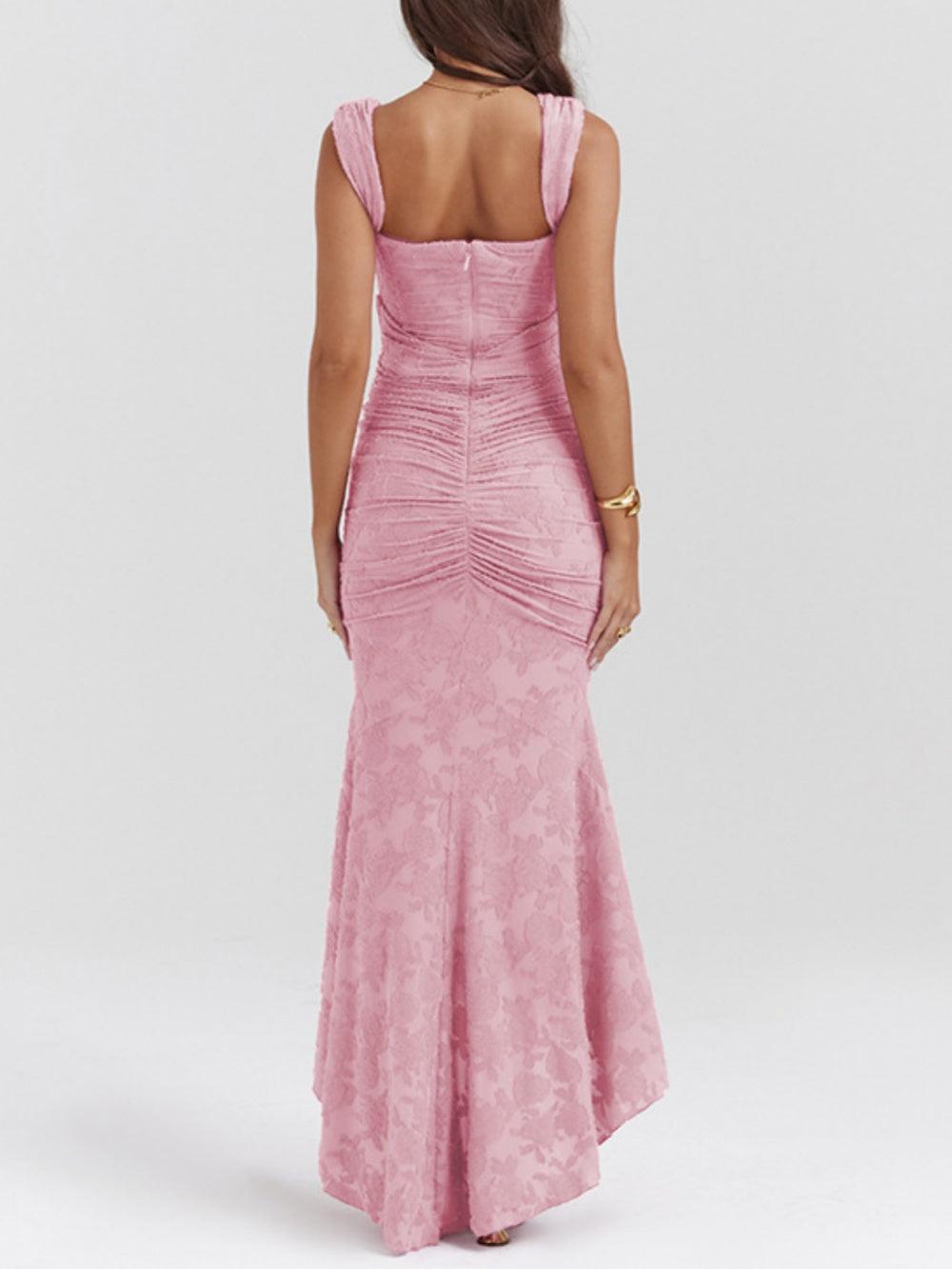 Women's Maxi Dress with Romantic Floral Print