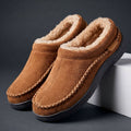 Unisex Slippers with Soft Microsuede and Faux Fur Lining