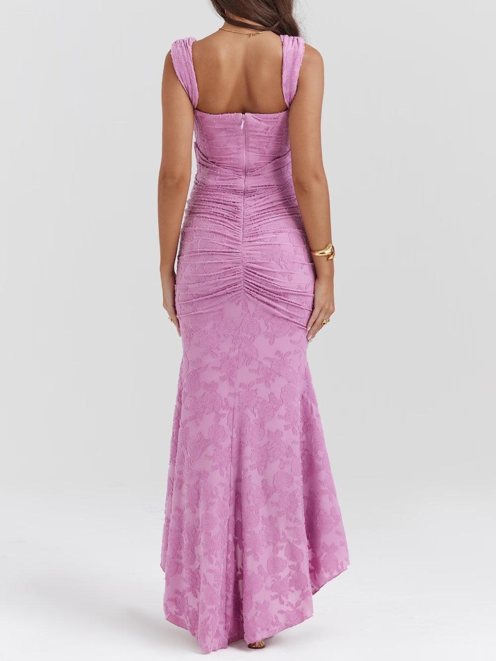 Women's Maxi Dress with Romantic Floral Print
