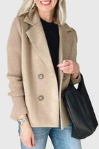 Unisex Blazer with Double-Breasted Closure and Tailored Cut