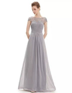 Women's Midi Dress with V-Neck, Pockets and Gathered Waist