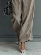 Women's Clothing Set with Turtleneck in Warm Velvet