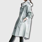 Unisex Classic Trench Coat with Knee-Length Cut
