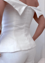 Women's Two-Piece Clothing Set with Cropped Top and Pants