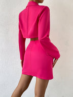 Women's Two-Piece Skirt and Jacket Set